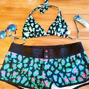 Billabong Bikini and Matching Swim Shorts